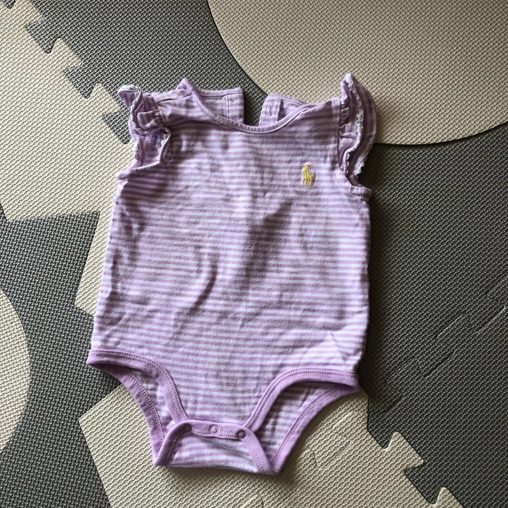 Ralph Lauren Striped Cotton Bodysuit